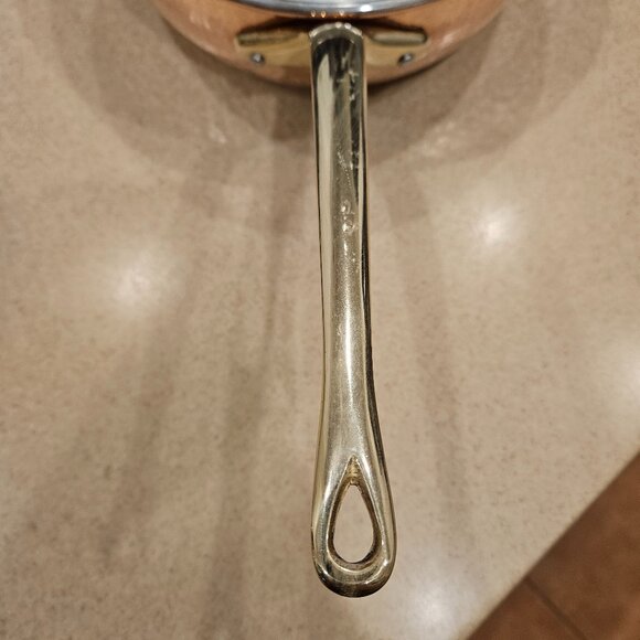 RARE RUFFONI COPPER HAMMERED COPPER CHEF'S PAN RISOTTO POT - Picture 3 of 10